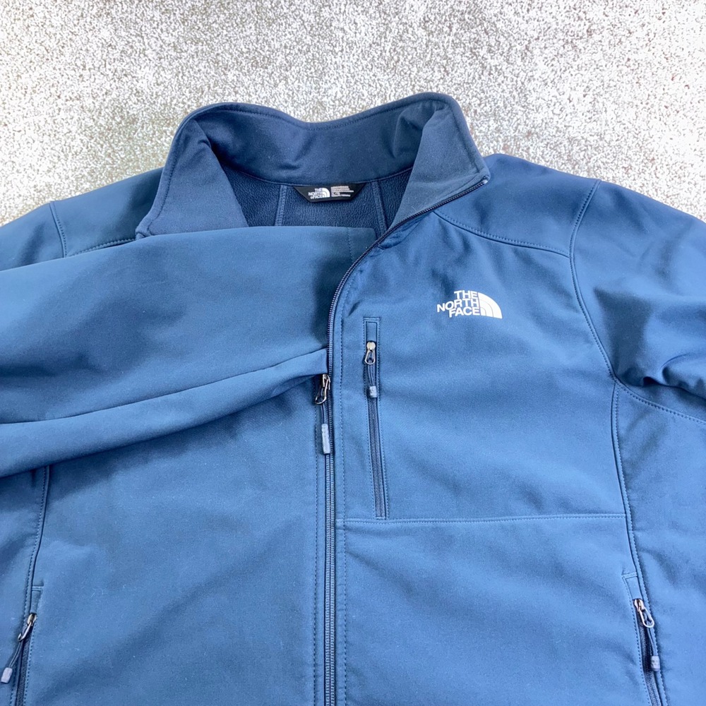 The North Face Apex Softshell Jacket Mens XL Full Zip Navy Blue Gorpcore Utility